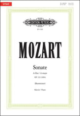 Sonata in A Major, K. 331 piano sheet music cover